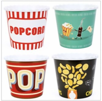 Modern Style Reusable Popcorn Box Set